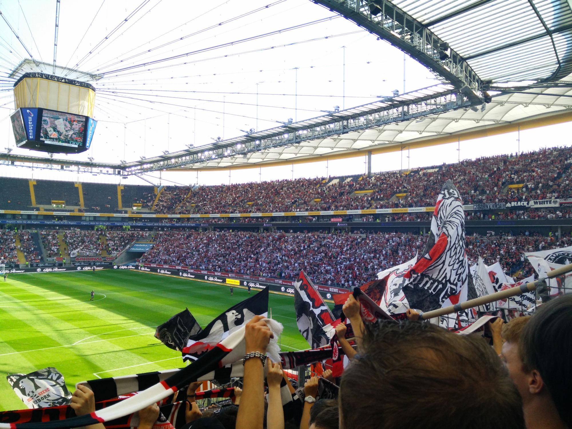 Das Stadion gegen Augsburg